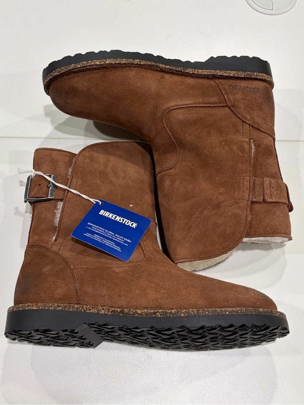 Birkenstock Womens' EU 36 Size 5-5.5 Upsalla Shearling Boots Espresso NWT